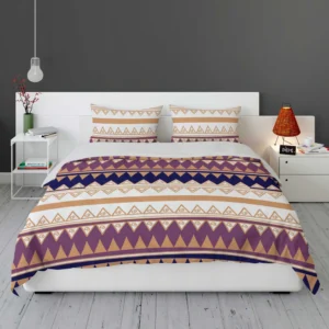 Abstract Tribal Stripes Design Bedding Set 1