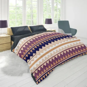 Abstract Tribal Stripes Design Duvet Cover 1