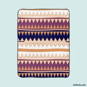 Abstract Tribal Stripes Design Fleece Blanket 1