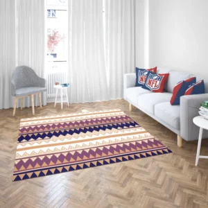 Abstract Tribal Stripes Design Rug 2