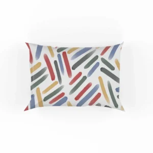 Abstract Watercolor Lines Pattern Pillow Case