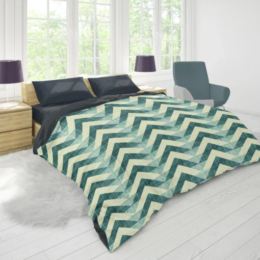 Abstract Zigzag Design Duvet Cover 1