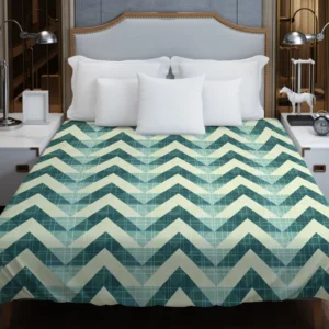 Abstract Zigzag Design Duvet Cover