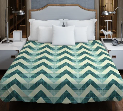 Abstract Zigzag Design Duvet Cover