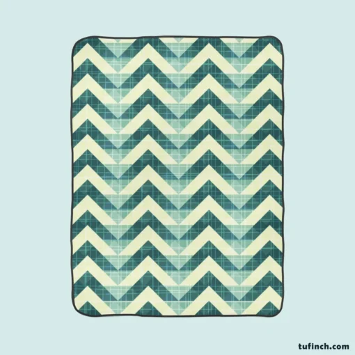 Abstract Zigzag Design Fleece Blanket 1