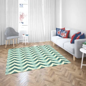 Abstract Zigzag Design Rug 2