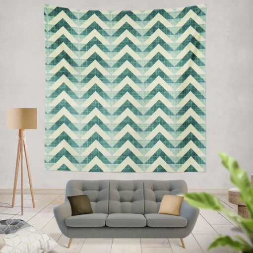 Abstract Zigzag Design Wall Tapestry