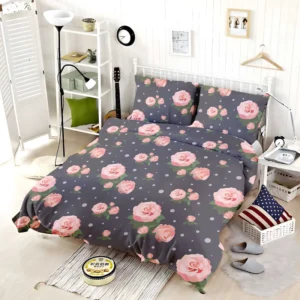 Adorable Bloomed Roses Flower Bedding Set