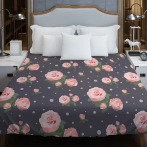 Adorable Bloomed Roses Flower Duvet Cover