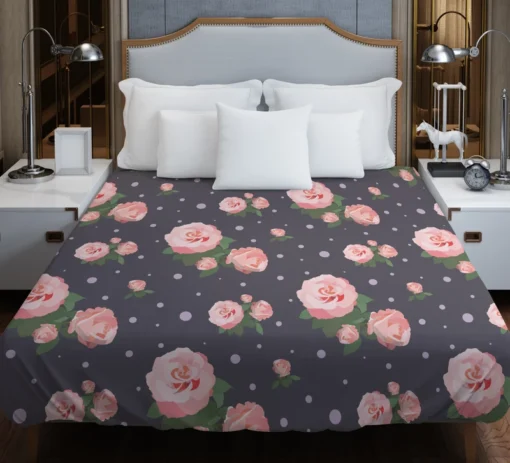 Adorable Bloomed Roses Flower Duvet Cover