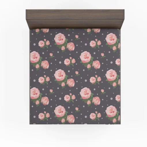 Adorable Bloomed Roses Flower Fitted Sheet