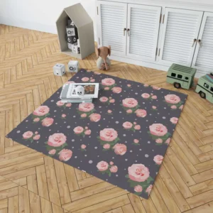 Adorable Bloomed Roses Flower Rug 1