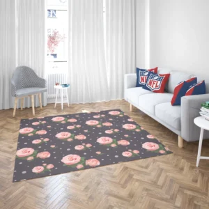 Adorable Bloomed Roses Flower Rug 2