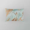 Adriatic Mist Liquid Marble Design Pillow Case