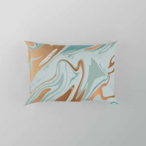 Adriatic Mist Liquid Marble Design Pillow Case