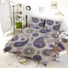 Aesthetic Beautiful Purple Paisley Bedding Set