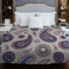 Aesthetic Beautiful Purple Paisley Duvet Cover