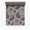 Aesthetic Beautiful Purple Paisley Fitted Sheet