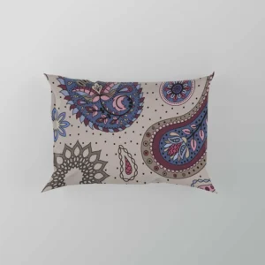 Aesthetic Beautiful Purple Paisley Pillow Case