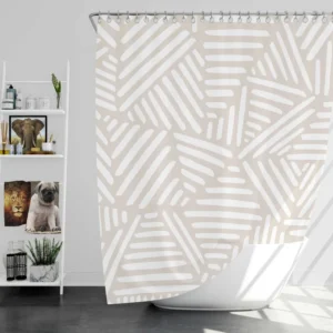 Aesthetic Contemporary Pattern Shower Curtain