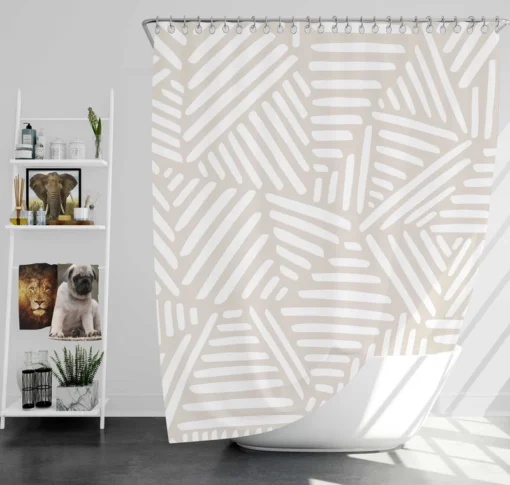 Aesthetic Contemporary Pattern Shower Curtain