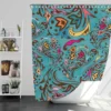 Aesthetic Pattern Yellow Brown Damask Shower Curtain