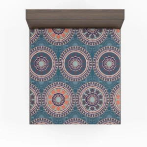 African Circle Abstract Pattern Fitted Sheet