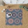 African Circle Abstract Pattern Rug