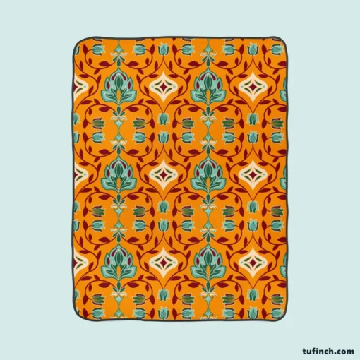 African Ethnic Design Fleece Blanket 1