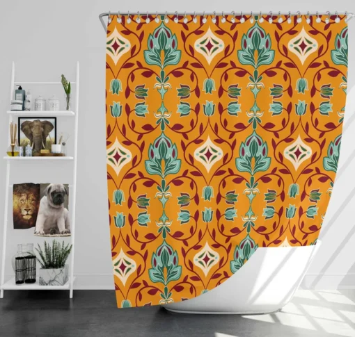 African Ethnic Design Shower Curtain