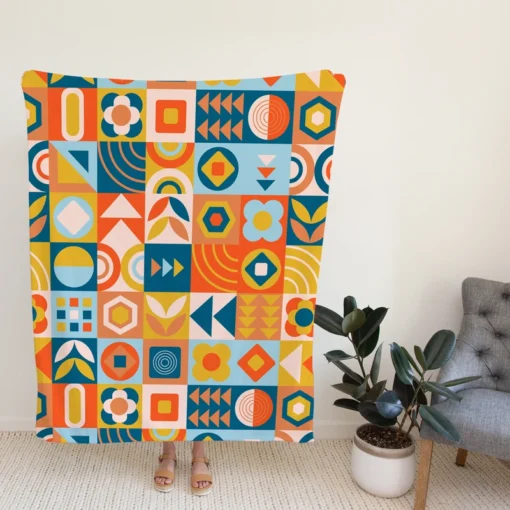 African Ethnic Pattern Fleece Blanket