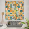 African Ethnic Pattern Wall Tapestry