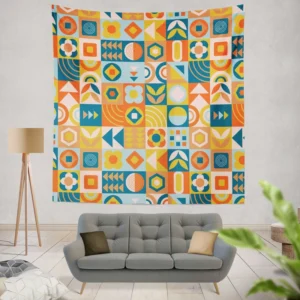 African Ethnic Pattern Wall Tapestry