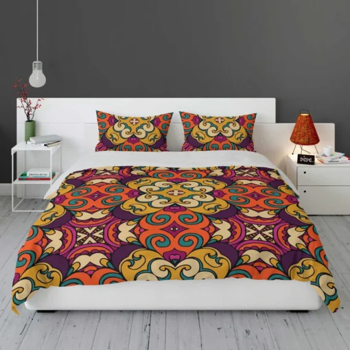 African Falk Art Pattern Bedding Set 1