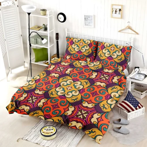 African Falk Art Pattern Bedding Set