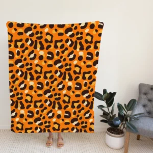 African Flat Pattern Design Fleece Blanket