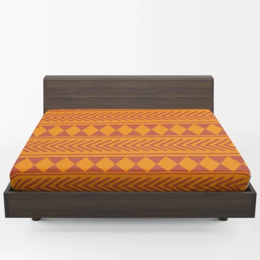 African Geometrics Tribal Pattern Fitted Sheet 1