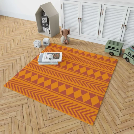 African Geometrics Tribal Pattern Rug 1