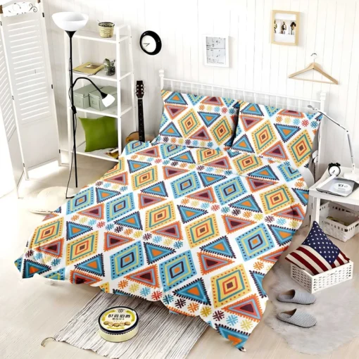 African Hand Drawn Pattern Bedding Set