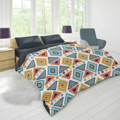 African Hand Drawn Pattern Duvet Cover 1