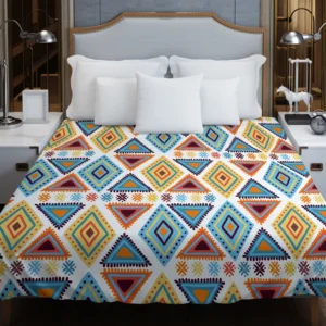 African Hand Drawn Pattern Duvet Cover