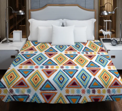 African Hand Drawn Pattern Duvet Cover