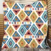 African Hand Drawn Pattern Quilt Blanket