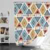 African Hand Drawn Pattern Shower Curtain