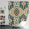 African Ikat Design Shower Curtain