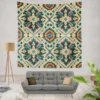 African Ikat Design Wall Tapestry