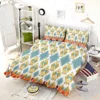 African Ikat Geometric Bedding Set