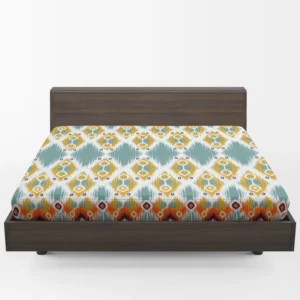 African Ikat Geometric Fitted Sheet 1