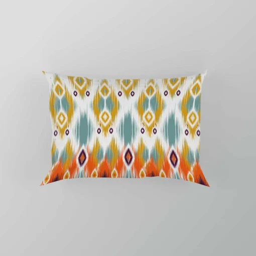 African Ikat Geometric Pillow Case