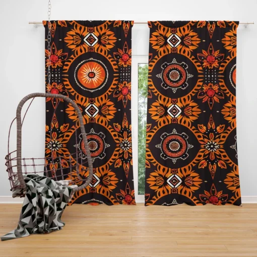 African Tribal Design Curtain